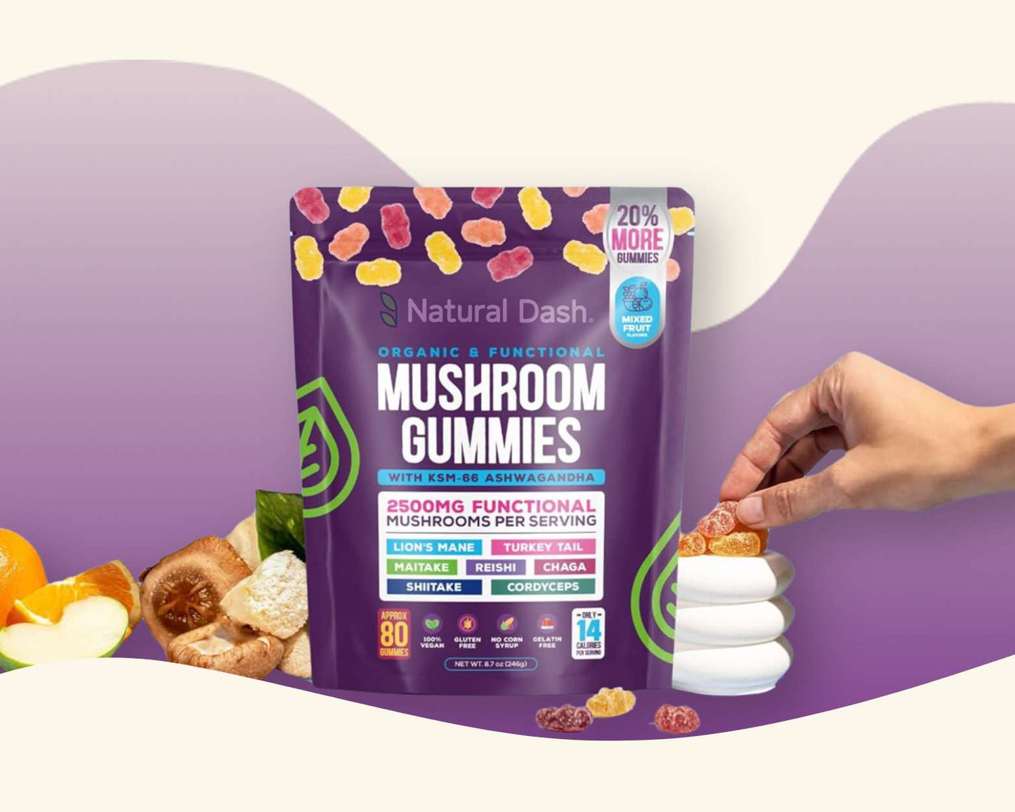 Natural Dash Mushroom Gummies