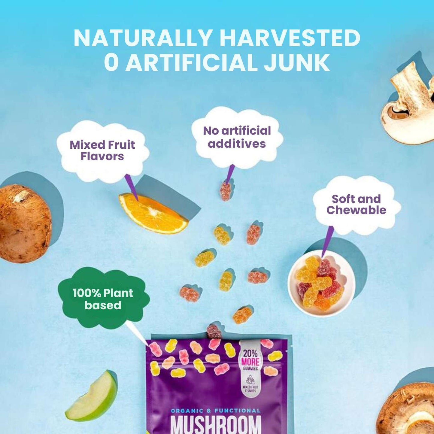 Natural Dash Mushroom Gummies